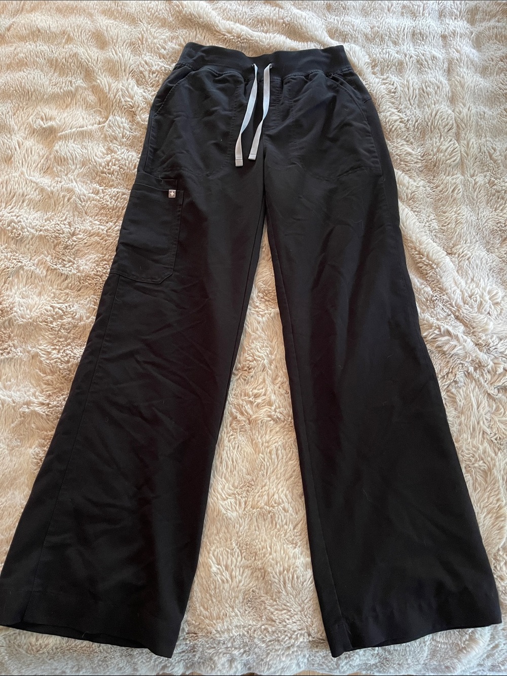 Figs High Waist Wide Leg Scrub Pants